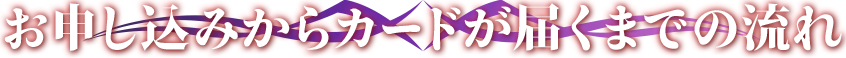 ���\�����݂���J�[�h���͂��܂ł̗���