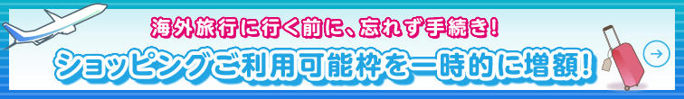 �C�O���s�ɍs���O�ɁA�Y�ꂸ�葱���I�V���b�s���O�����p�\�g���ꎞ�I�ɑ��z�I