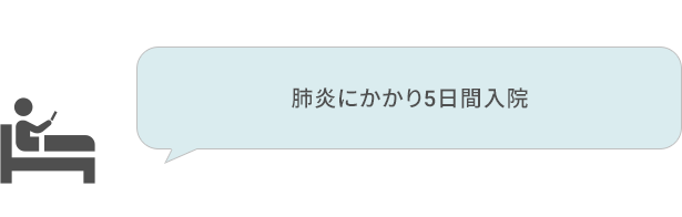 肺炎にかかり5日間入院